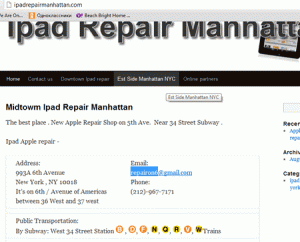 Ipad Repair Manhattan NYC site