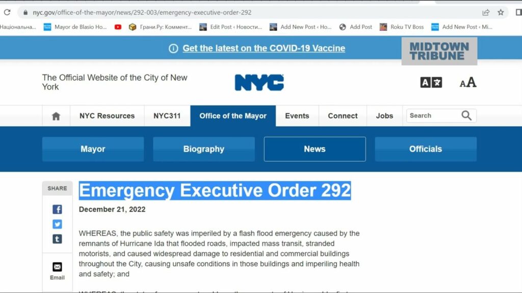 Emergency Executive Order 346