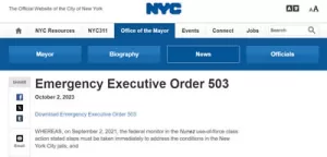 nyc–executive-order-503-october-2-2023