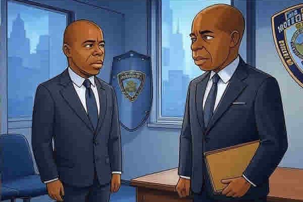 NYC Detective Shot in Queens Carjacking Incident; Mayor Adams Slams Recidivist Laws New York news Mayor Adams Briefs Media With NYPD Commissioner Tisch and Visits Detective Shot in 109th Precinct