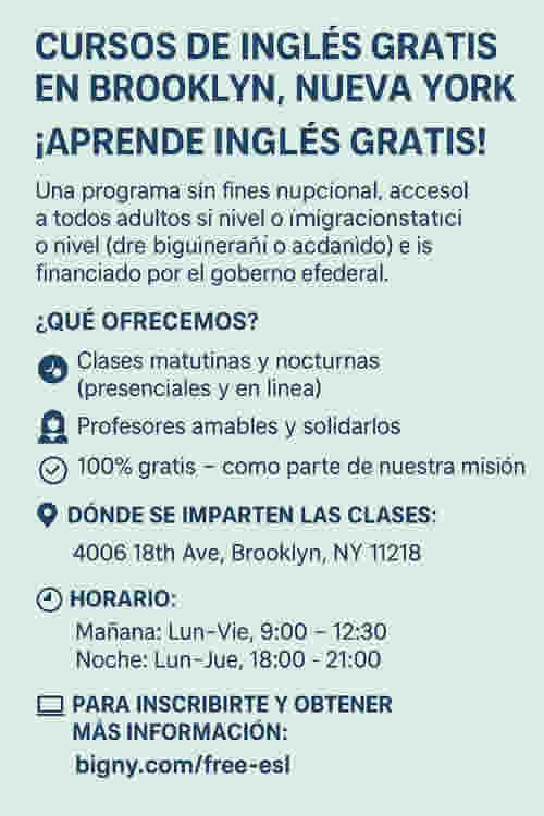 cursos-ingles-gratis-brooklyn-ny