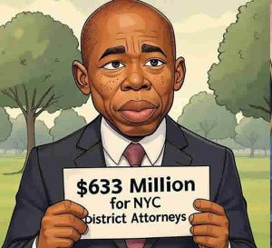 nyc eric adams  money to  DOA millions for what