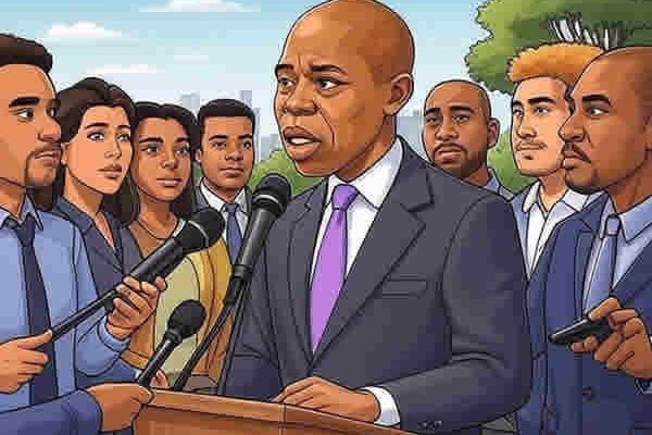 nyc-news-Mayor Eric Adams addressed reporters