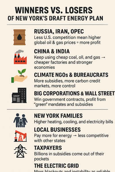 GANADORES DEL PLAN ENERGÉTICO DE NUEVA YORK VS. PERDEDORES DE EE. UU.