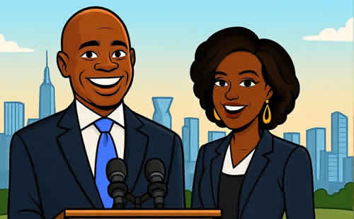 New York City Mayor Eric Adams and New York City Corporation Counsel Muriel