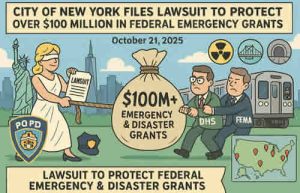 City of New York Files Lawsuit to Protect Over 100 Million in Federal Emergency and Disaster Grants