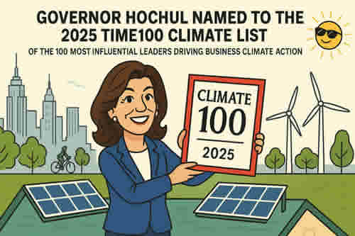 Governor Hochul Named to the 2025 TIME100 Climate List