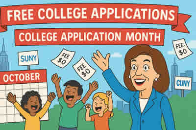 New York Waives College Application Fees at SUNY, CUNY and Nearly 130 Campuses This October