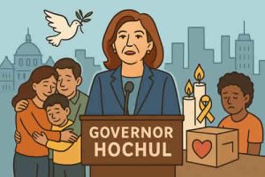 New York Governor Kathy Hochul Welcomes Israeli Hostages Home, Urges Ceasefire and Aid to Gaza
