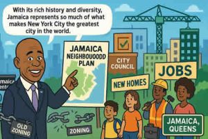 New York City Mayor Eric Adams Jamaica