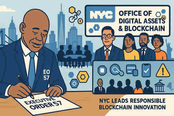 NYC Mayor Eric Adams signed Executive Order 57 to launch the New York City Office of Digital Assets and Blockchain