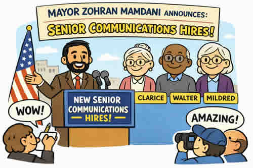 Mayor Zohran Mamdani NYC Cenior communication hires