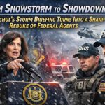 New York News - Snowstorm briefing becomes tense showdown