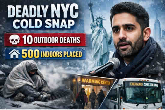 New York news Mamdani 10 outdoor deaths