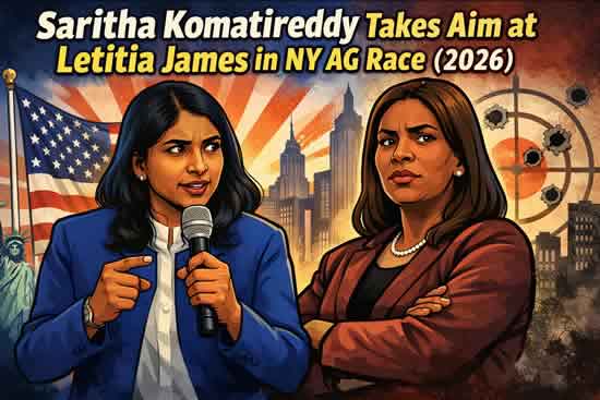 Saritha Komatireddy Takes Aim at Letitia James in NY AG Race