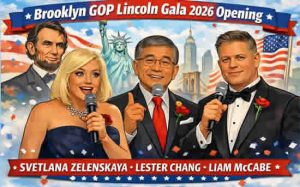 NY Brooklyn Gala 2026 opening Svetlana Zelenskaya, Lester Chang. Liam McCabe