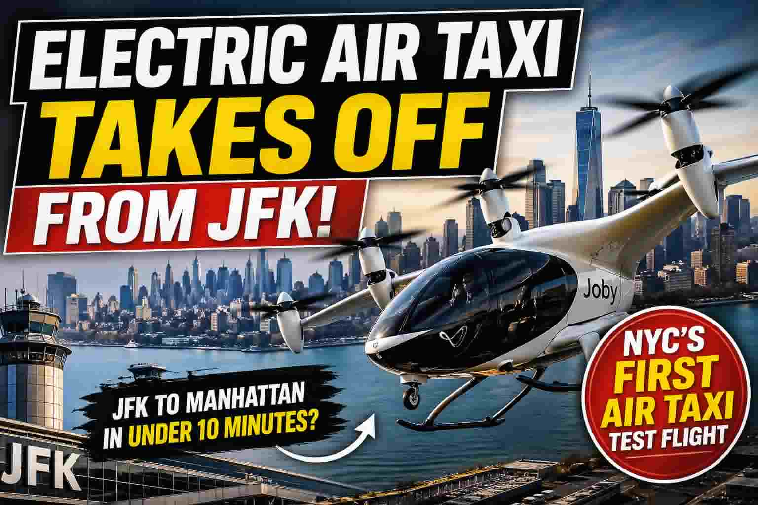 Electric Air Taxi Takes Off From JFK in Historic NYC Test Flight