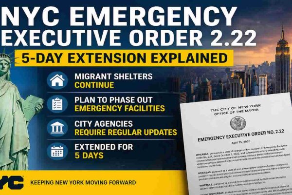 NYC Emergency Executive Order 2.22 explained – 5-day extension of migrant shelter crisis response