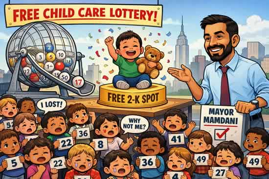NYC news Mamdani free childcare 2000 kids