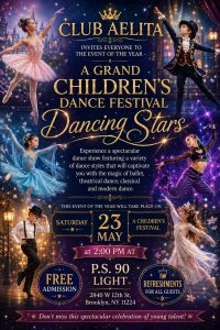 Grand Children’s Dance Festival “Dancing Stars” Comes to Brooklyn on May 23 - children and classroom image