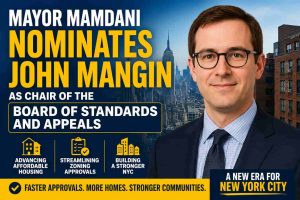 Mayor Mamdani Nominates John Mangin to Lead NYC Board of Standards and Appeals - person in news image