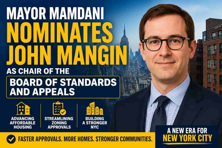 Mayor Mamdani Nominates John Mangin to Lead NYC Board of Standards and Appeals - person in news image