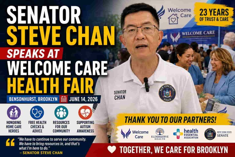 Stephen T. Chan Agency Welcome Care ; Hosts First Community Welcome Health Fair in Bensonhurst