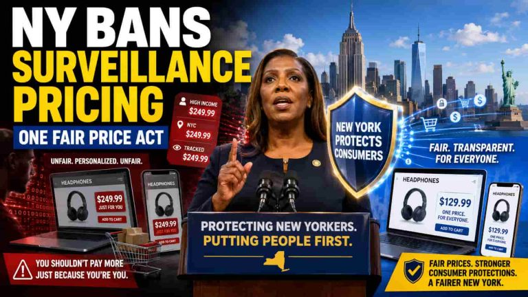 New York Moves to Ban Surveillance Pricing: Attorney General Letitia James Applauds Passage of One Fair Price Act - news image