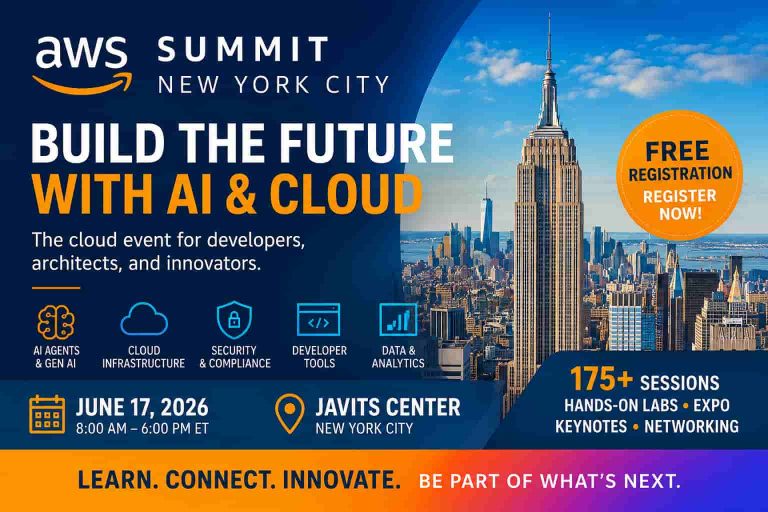 AWS Summit New York City 2026: Free AI and Cloud Conference Comes to Javits Center on June 17 - news image