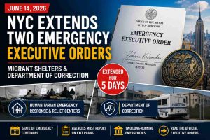 NYC Extends Two Emergency Orders on Migrant Shelters and Department of Correction Compliance - news image
