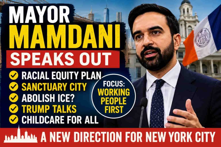 Mayor Mamdani Defends Racial Equity Plan, Sanctuary City Policies, and “Working People” Agenda in National Interview - person in news image