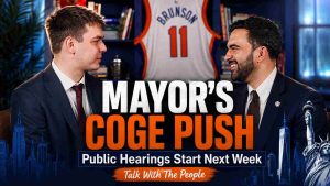 Mayor Mamdani Pushes “Government Efficiency” Hearings During Talk With The People Livestream - person in news image