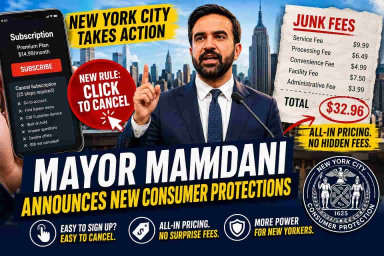 Mayor Mamdani Announces New Consumer Protections Against Subscription Traps and Hidden Fees - person in news image
